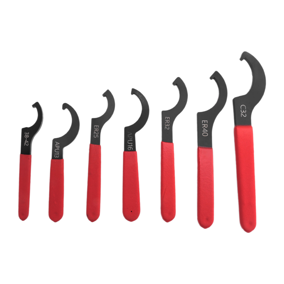 Coilover Wrench Spanner, 7Pcs Non-Slip Spanner Set, Professional Universal Rubber Handle Tool 4851426831916
