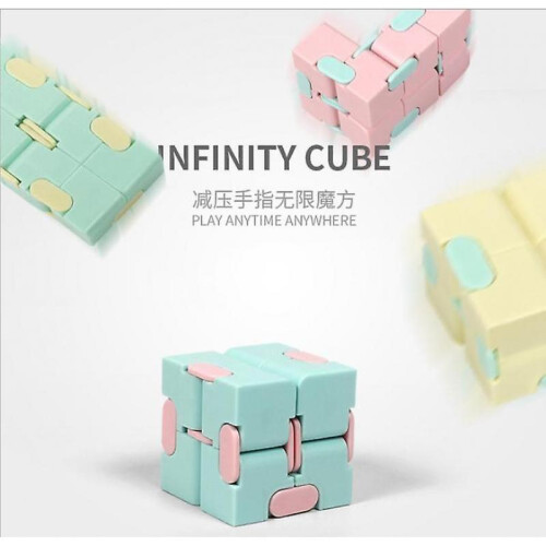 (Pink, Pink) Fidget Toys infinity cube Antistress 2