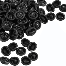 800 Pcs Disposable Latex Finger Cots Protective Fingertips Gloves Black Anti Static Rubber Sleeves