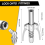 2Pcs Double Handle Grease Nipple Coupler Quick Lock Release Ends Couplers Compatible Fitting 5