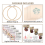 Flower Embroidery Kit for Beginners with Pattern and Instructions,4 Pack Needlepoint Kits,2 Wooden Hoops 8