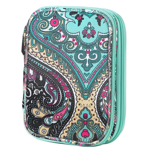Knitting Needles Case Sewing Organizer Storage Bag for Circular Crochet Hooks Kit A