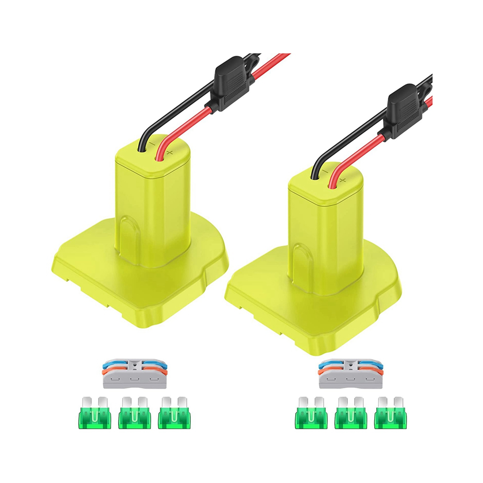 2Pack Power Wheel Adapter For 18V Battery Conversion With Fuses&12Awg Wire Terminals 4851426843421