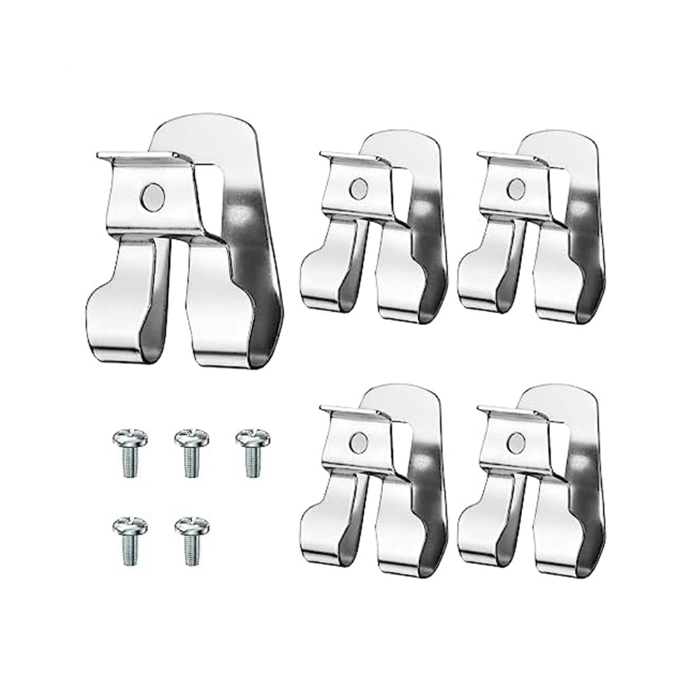Drill Clip For Tool Belt 633586002 636181001 Replacement Part With Screws, 5Pcs Metal Driver Hook 4851426843025