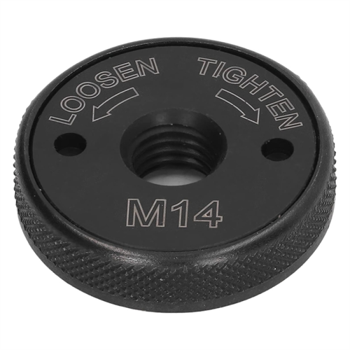 M14 Thread Angle Grinder Clamping Nut, Quick Release Nut Replacement Fast Locking Retaining Flange - Black 1