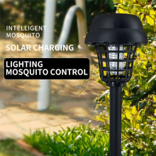 4 Pcs Solar Zapper Waterproof Outdoor and Lighting Mosquito Repellent Lamp for Indoor Use Garden Patio