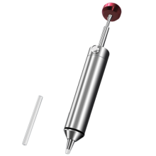 Aluminum Metal Professional Desoldering Pump Solder Sucker Removal Tool Vacuum Suction with Silicone Nozzle