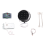Safe Lock Replacement Electronic Kit Touch Pad/Keypad with Solenoid 2 Override Keys 3
