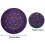 Divination Mat, Round Shape Starry Letter Rubber Astrology Pendulum Mat(Size:8.66 Inches) 3
