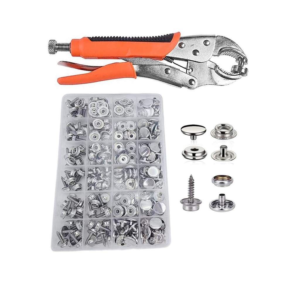 Photos - Other for Repair Snap Fastener Kit Adjustable Pliers for Buttons,Snap Tool with Button Set Canvas,Boat Covers