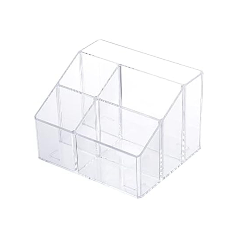 Clear Pen Organizer for Desk, Plastic Office Supply Storage and Accessories Box Marker, Stationery, Pencil Cup B-image-OPC-PJ8FSYT-NEW