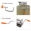 Soft Clay Machine Handmade DIY Making Tools Desktop Extruder with Handle Roller for 4