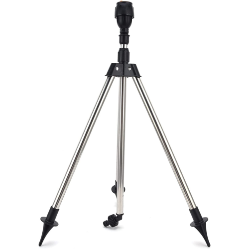 Telescopic Automatic Rotating Sprinkler Tripod Irrigation Artifact with One and Two Nozzles 2