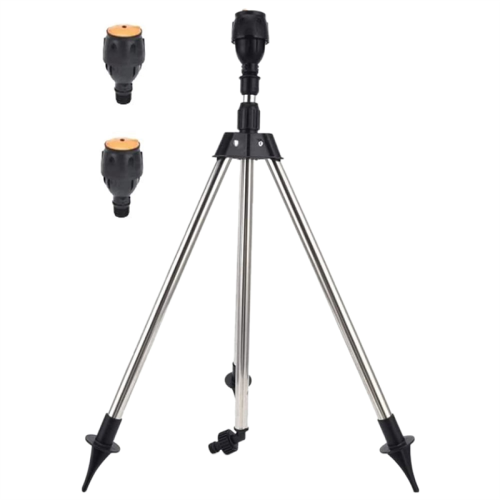 Telescopic Automatic Rotating Sprinkler Tripod Irrigation Artifact with One and Two Nozzles 1