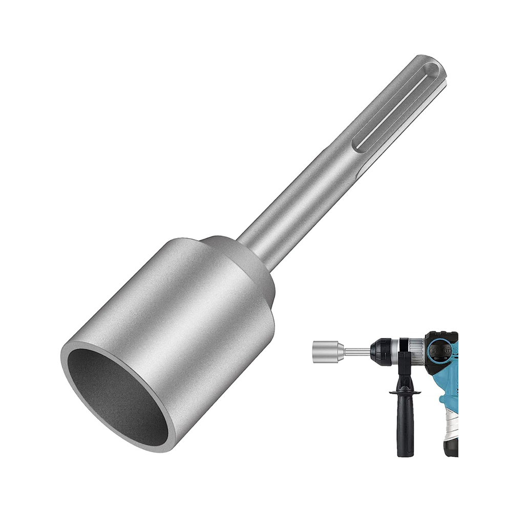 Sds-Max Ground Rod Driver, 45Mm Heavy Duty Steel Drill Bit Driver,For Rotaryhammer Grounding Rods (1.77 In) 4851426845104