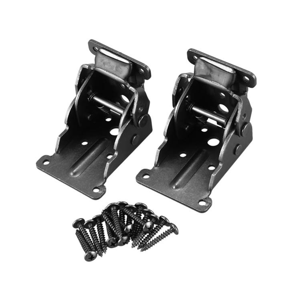 2Pack Folding Brackets, Lock Extension Support Bracket Foldable Self Hinges With Screws For Table Bed Leg Feet 4851426844923