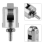Roller Contact Point for Dial Indicator 10mm Diameter Wheel M2.5 Thread Stainless Steel Measuring Head 9