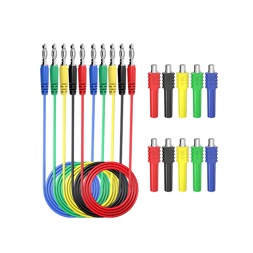 Photos - Other Hand Tools Multimeter Test Leads Kit Safety Piercing Probe 4mm Banana Plug Stainless Needle Alligator Clips Automotive Tool Set