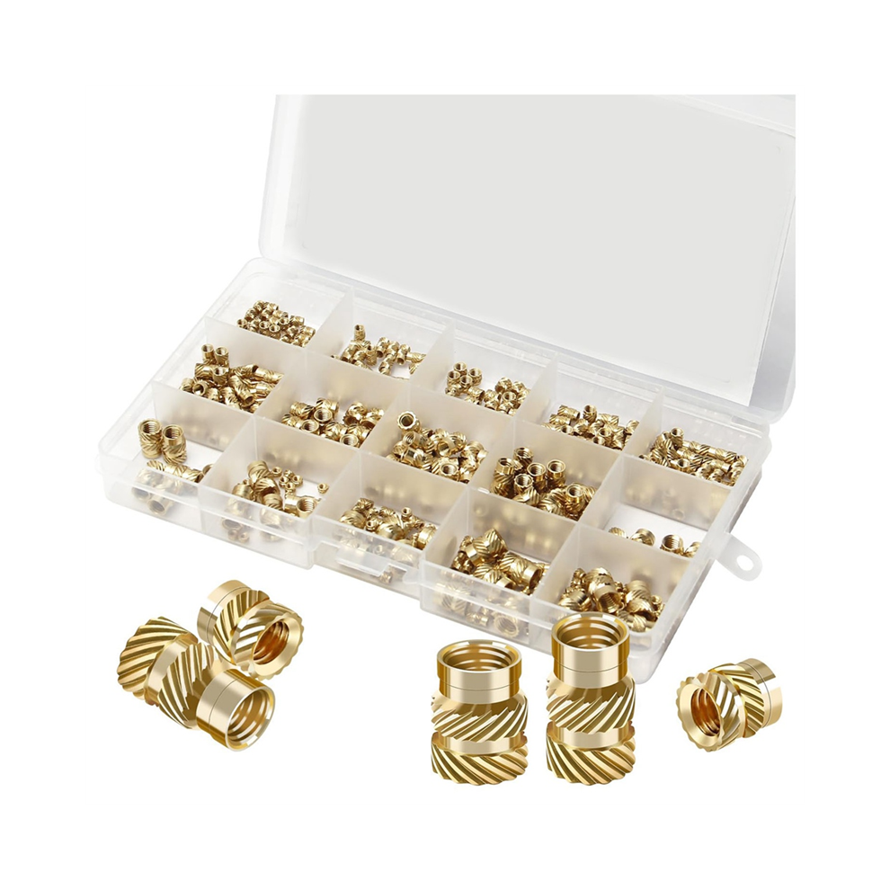 362Pcs Nut Inserts, M2/M3//M5/M6 Threaded Heat Set Insert Tool, Female Thread Knurled Embedment 4852649077112