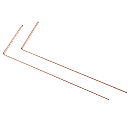 Copper Dowsing Rod Pure 2PCS Divining Rods - for Water, Treasure(A) 2