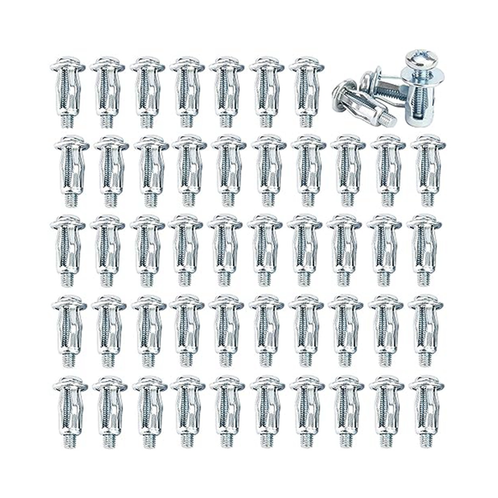 80Pcs Expansion Screw Petal Nut,Petal Shape Metal Nut,Jack Nuts Nut,For Installation License Plates 4852649076917