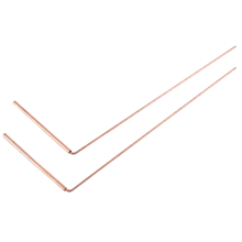 Copper Dowsing Rod Pure 2PCS Divining Rods - for Water, Treasure(A)