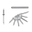 500Pcs Double-Head Skirting Thread Seamless Nail Double Headed Nails Security Screws with 5 Installation Tool 5