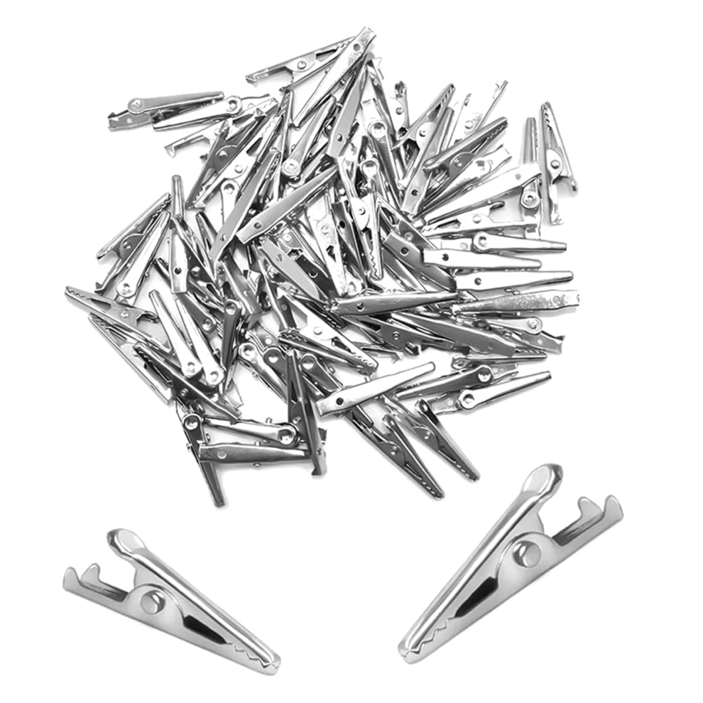 Premium-Grade Metal Alligator Clips 35Mm - Multipurpose 4852649082482