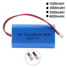(1500MAH) 7.4V 18650 Battery Pack 2S LiFePO4 Battery Pack 1500mAh 3000mAh 3500mAh 4000mah Rechargeable Boat