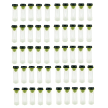 50 PCS Queen Bee Roller Cage - Plastic Beekeeping Cup Kit Back Holder Tools