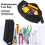 5Pack Small Tool Bag Multi-Purpose Pouch Bags Flat Bottom Zipper Waterproof Oxford Canvas 8