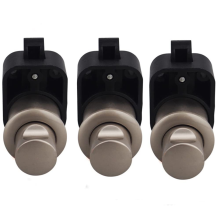 RV Boat Cabinet Button Lock Furniture Yacht Wall Drawer Push Lock, Pearl Nickel