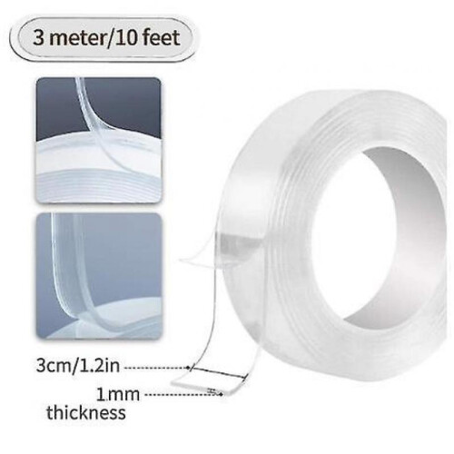 Nanotape Reusable Multifunction Double-Sided Transparent 1