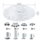 Router Base Plate Kit for Trim Routers Compact with Screws Universal 5