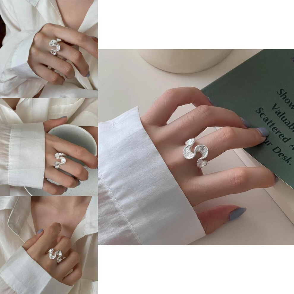 Twisted Copper Fashionable Wave Ring With Design Geometric Eyecatching-image-OPC-PJ8FXSR-NEW