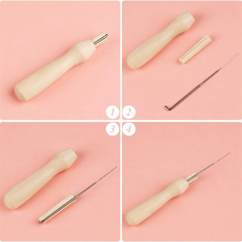 Needle Felting Kit,Complete Tools, Kit with Needles,Instructions, Foam Mat 2