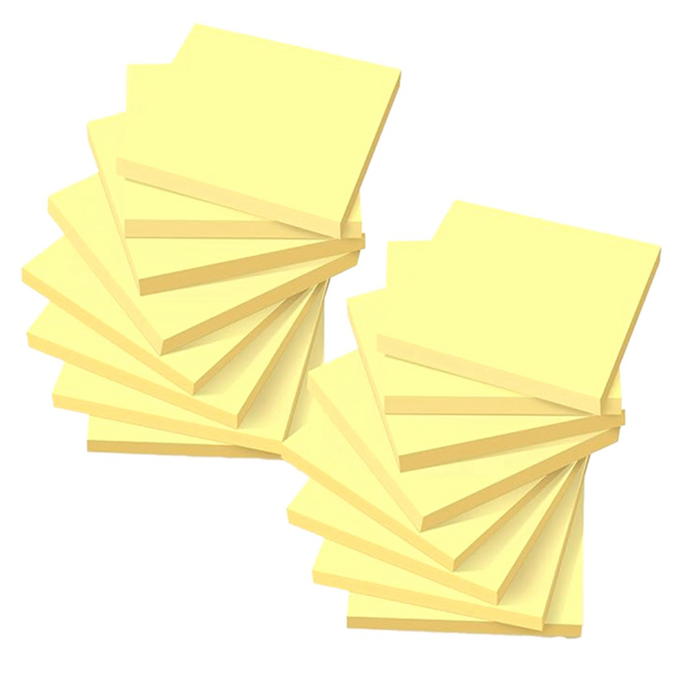 16 Books with A Total of 1,600 Sticky Notes, Self-Adhesive Memo Office Reminder Note Paper-image-OPC-PJ8FXXN-NEW
