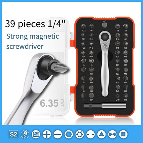 39Pcs Special-Shaped Screwdriver Set Multifunctional Ratchet Head 2