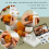 Needle Felting Kit, 2 PCS Dolls Beginner Kit Pad, Wool, Needles, Keychain 4