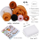 Needle Felting Kit, 2 PCS Dolls Beginner Kit Pad, Wool, Needles, Keychain 3