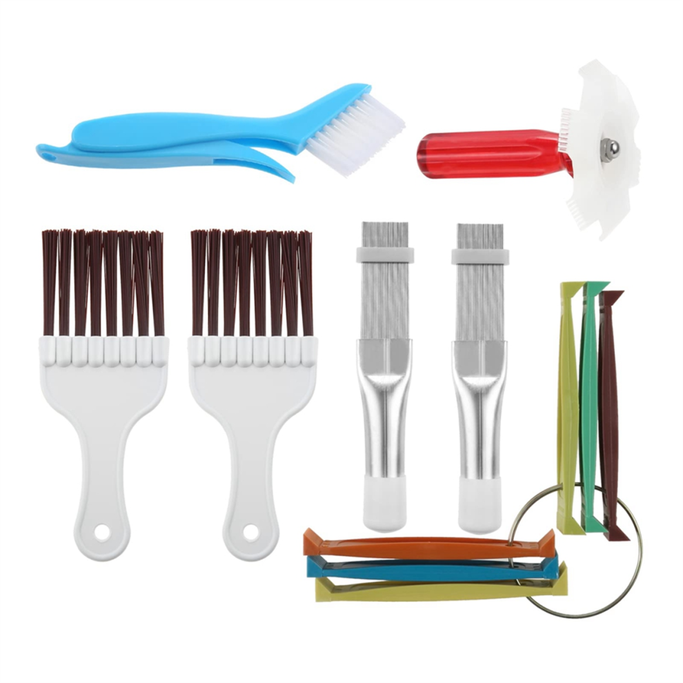 7Pcs Air Conditioner Fin Cleaner Set, Ac Comb Condenser Straightener Brush, Repair Clean Tool 4852649094416