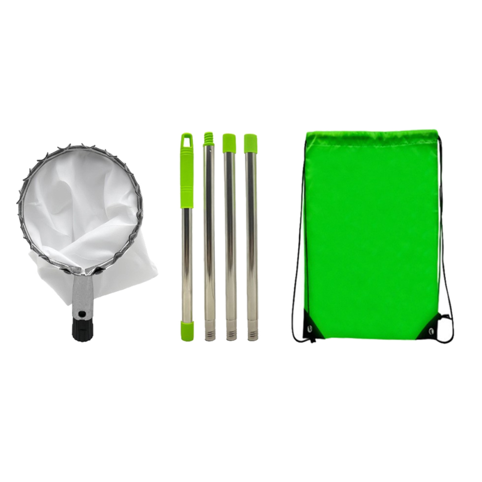 Fruit Picker with 4 Telescopic Pole Metal Orchard Gardening Peach Picking Tools Garden Tool-image-OPC-PJ8FY8F-NEW