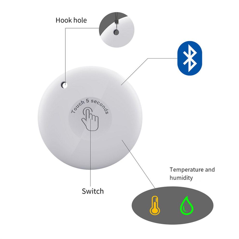 Saudism Tuya Bluetooth Pt216b Smart Temperature And Humidity Meter Indoor Outdoor Thermometer Hygrometer Sensor Gauge