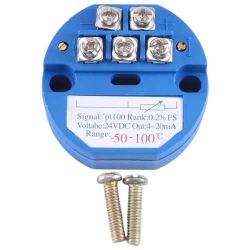 RTD PT100 Temperature Transmitter Module Thermal Resistance -50-100C DC24V Output 4-20MA 1