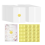 Wedding Invitations Wraps Set Include 100Pc Pre Folded Vellum Jackets for 5X7,Gold Self Adhesive Envelope Seal Stickers 2