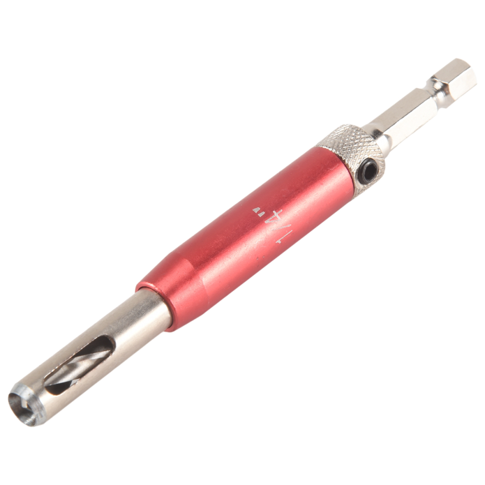 Self Centering Drill Bit Set 1/4Inch Hex Shank Bit, 5/64In To 1/4In Center Custom Hinge 4852649098261