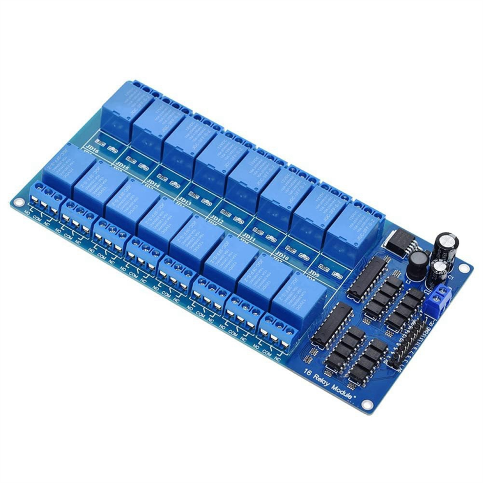 16 Channel 12V Relay Module With Optocoupler Low Level Trigger Expansion Board For 4852649097189
