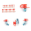 120Pcs/Set Leaf Spring Nut Grease Fittings Couplers Fitting Hydraulic Zerk 8