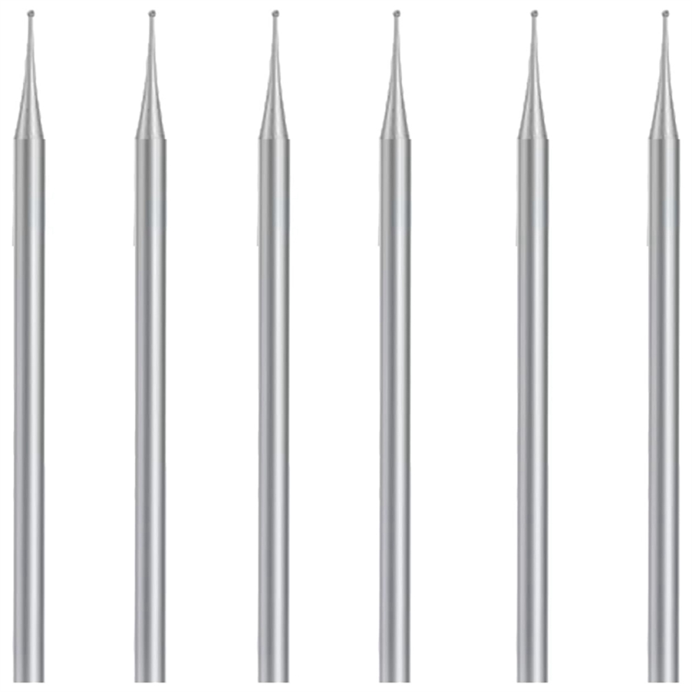 6 Pcs Ball Burr Set, 3/32 Inch Shank Sphere Burs Jewelry Carving Bits(1Mm) 4852649005559