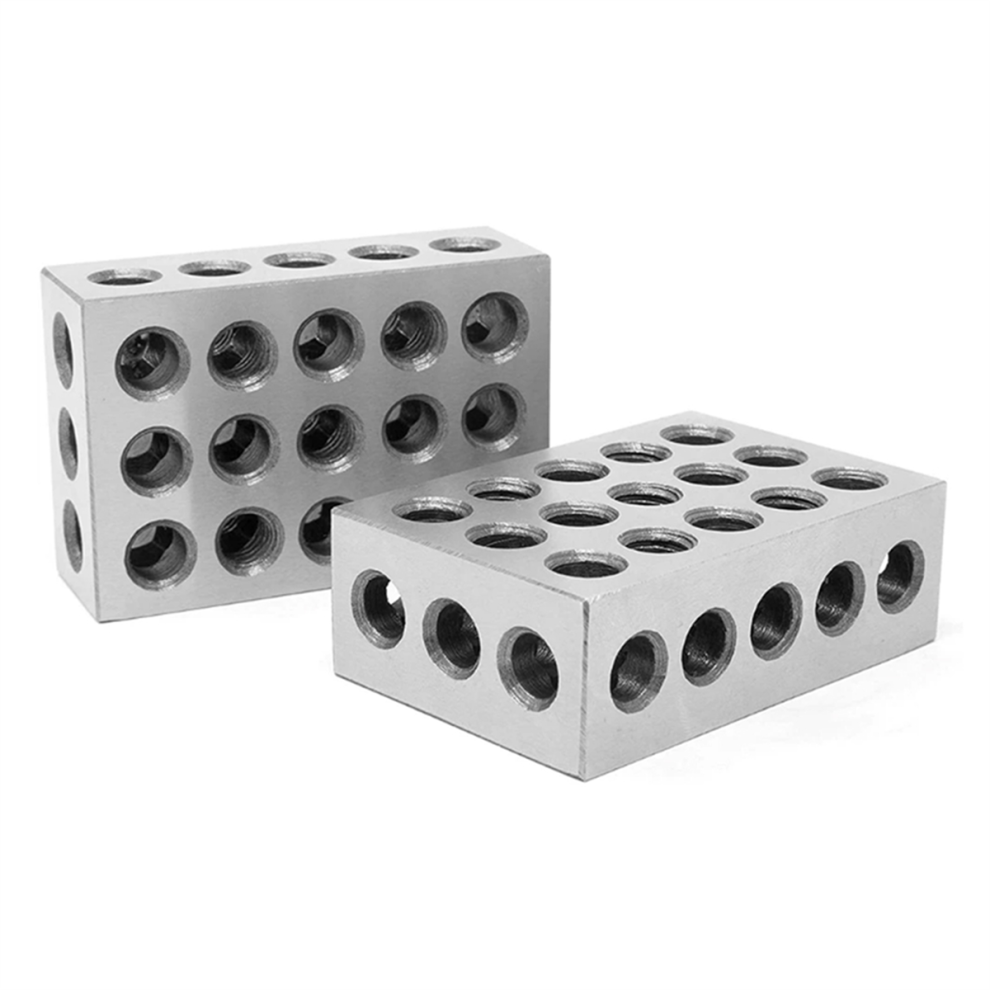 Inch 23-Hole Parallel Pad Milling Machine Vise Flat Contour Block Woodworking Tool 4852649004446
